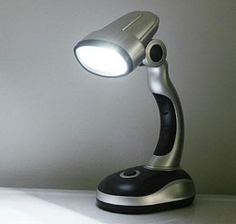 Battery-Powered LED Desk Lamp