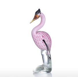 Heron Tooarts Glass Sculpture Home Decoration Glass Animal