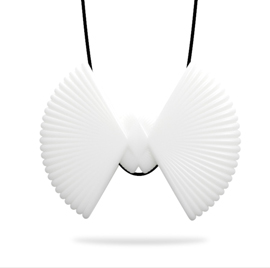 3D Printed Jewelry Fan Elegant Modeling Pendant Jewelry Necklace Accessories