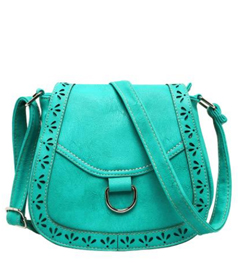 Vintage PU Hollow Out Crossbody Bag