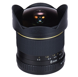 Andoer 8mm F/3.5 170° Ultra Wide HD Fisheye Aspherical Circular Lens