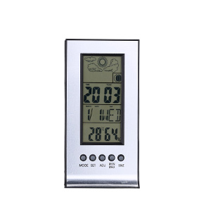 Alarm Clock Forecast Calendar Barometer Hygrometer 