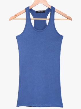 Solid Stretch Sports Tank Top