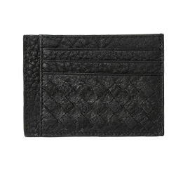 BAGGRA Genuine Leather Woven Wallet