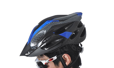 Sports Bike Bicycle Cycling Safety Helmet with Visor Carbon Fiber Adult