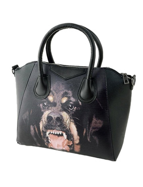Dog Print Shoulder Messenger Bag
