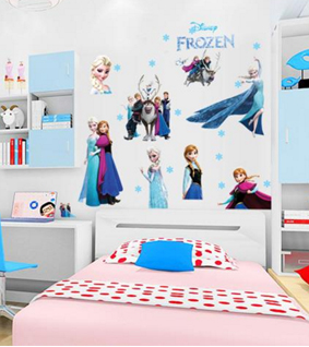 Frozen Princess Removable Wall Stickers Art Decals Mural DIY Wallpaper for Room Decal 60 * 90cm