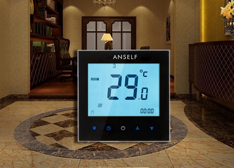 Regulador programable de la temperatura del sitio del termostato
