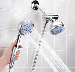 Dual Head 2 in 1 Bath Shower Spray Set
