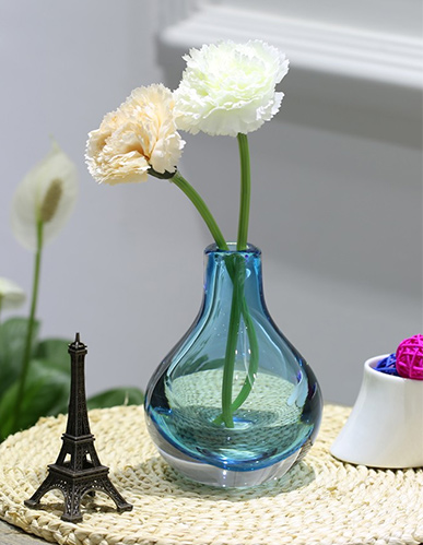 CASAMOTION Hand-Blown Mini Elegant Glass Vase Modern Home Art Decoration Floral Arrangements