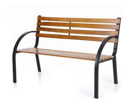 IKAYAA 48" Wood Outdoor Garden Patio Bench Furniture High-quality Porch Backyard Deck Lawn Chair