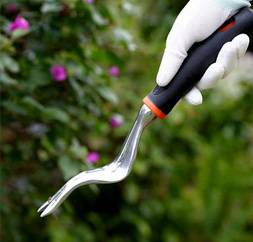 Aluminum Hand Weeder with Ergonomic Handle Transplant Seedlings for Lawn &amp; Garden Root Removing Tool
