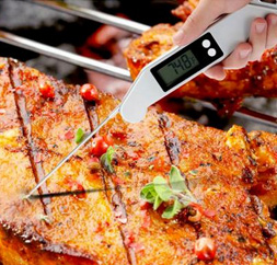 Digital Kitchen Folding Probe Thermometer Temperature Meter for Cooking Food Meat BBQ Household Use 200°C/392°F