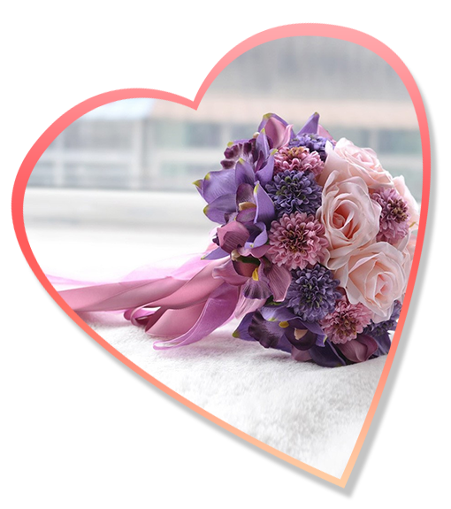 Hot Sale Wedding Bouquet Purple Rose Romantic Artificial Wedding Bouquets for Bride
