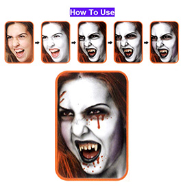 FESTNIGHT Halloween Make Up Face Paint Kit Skin Friendly Kids Adults Zombie Makeup Vivid Face Paint for Costume Show Masquerade Ball Make-up Party