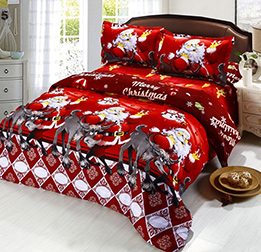 Christmas Gift Santa Claus 3D Printed Bedding Set