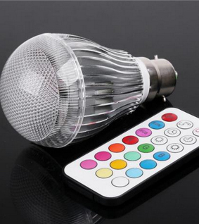 Colorful LED RGB 9W B22 Light Bulb Lamp