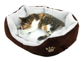 Pet Dog Nest Puppy Cat Soft Bed Fleece Warm House Kennel Plush Mat