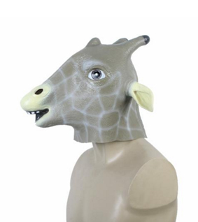 Unique Latex Animal Giraffe Head Mask Halloween Costume Party Christmas Theater Prop