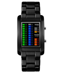 SKMEI Rectangle LED Water Resistant Watch