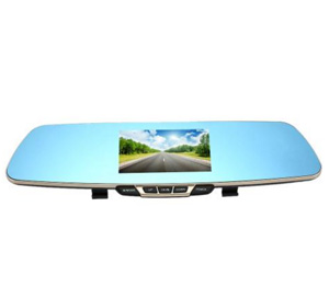 1080P HD Blue Rearview Mirror Car DVR