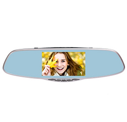 5.0 inch 1080P Dual Lens Car Camera Rearview Mirror Recorder 