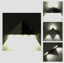 Modern Simple Triangular Aluminum LED Wall Light 