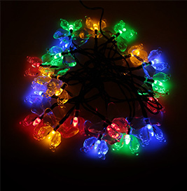 Solar Powered 4.7M 20 LED Multi Color Butterfly Light