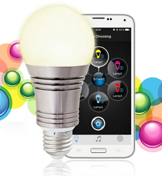 Bluetooth LED RGB Luz Inteligente