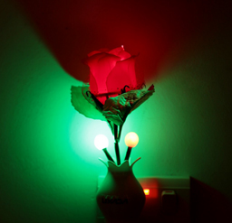 LIXADA LED Color Change Light Sensor Plant Potted Night Lamp