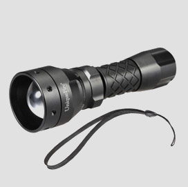 Portable Mini IR Zoomable Lens Reflector LED Flashlight 
