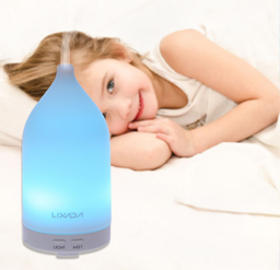  Ultrasonic Aroma Diffuser 100ml Air Humidifier LED Night Light
