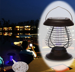 0.3W Solar-Powered Mosquito Killer &amp; LED Garden Lamp 
