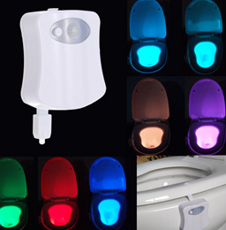 8 Colors Motion Activated LED Toilet Nightlight