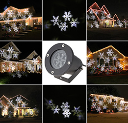 Snowflake Film Projector Light Christmas Decoration
