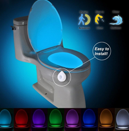 Lumière de nuit flexible de siège de toilette LED
