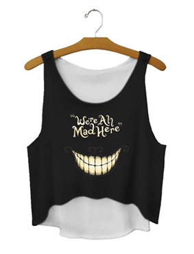 We Are All Mad Here Crop Top