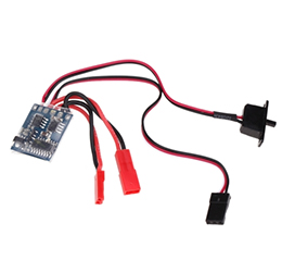 GoolRC 10A Brushed Electronic Speed Controller ESC with Brake for 1/16 1/18 1/24 RC Cars and Boat 