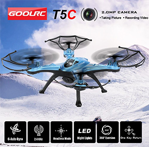 GoolRC T5C 2.0MP HD Camera RC Quadcopter