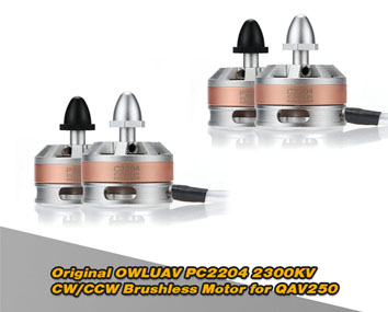 2Pairs OWLUAV CW/CCW Brushless Motor &amp; Accessories Bag