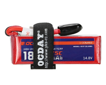 OCDAY 14.8V 1800mAh 75C 4S High Discharge LiPo Battery 