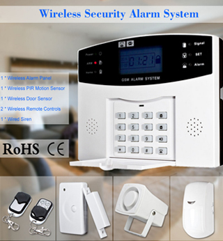 Wireless GSM SMS Home Burglar Security Alarm System Detector Sensor Kit