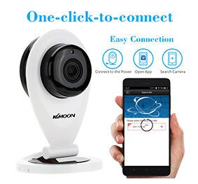 KKMOON H.264 1.0MP HD 720P Mini IP Camera P2P IR Cut WiFi Wireless Network IP Security Camera Webcam