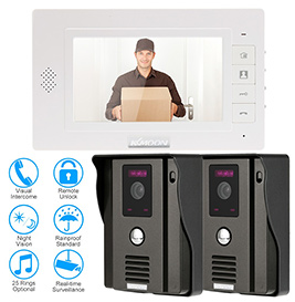 KKMOON 7" Video Door Phone Intercome Doorbell