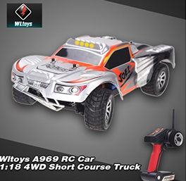 Wltoys A969 1:18 Scale 2.4GHz RTR 4WD Short Course Truck