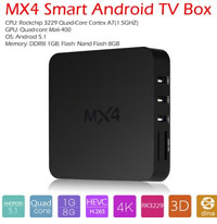 MX4 Smart Android 5.1 TV Box RK3229 Quad-core 1G / 8G