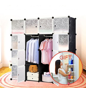 iKayaa Multi-use Clothes Closet Wardrobe Cabinet