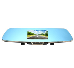 1080P HD Blue Rearview Mirror Car Video Recorder
