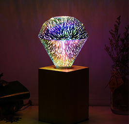 Lampe décoratives colorées 3D ampoule LED