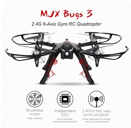 MJX

Bugs 3 Brushless Motor Independent ESC Drone RC Quadcopter